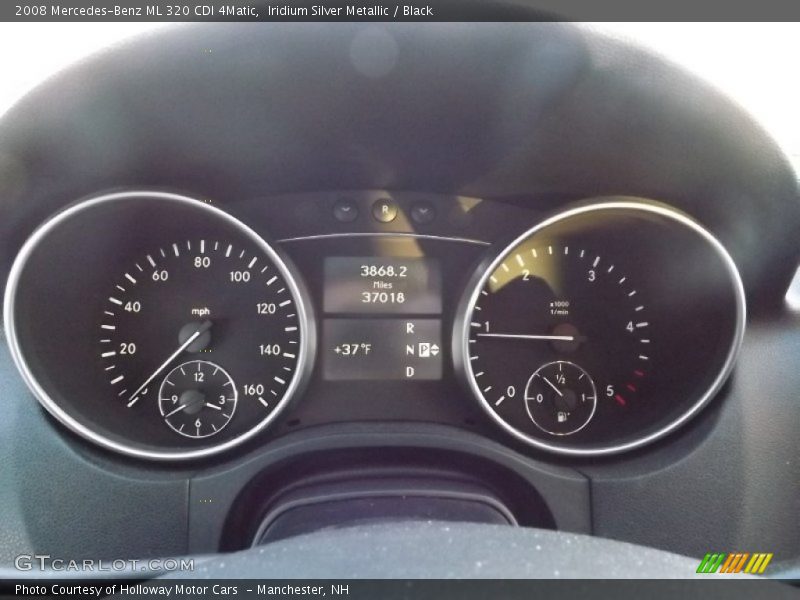 Iridium Silver Metallic / Black 2008 Mercedes-Benz ML 320 CDI 4Matic