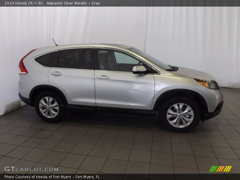 Alabaster Silver Metallic / Gray 2014 Honda CR-V EX