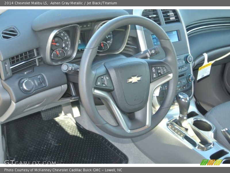 Ashen Gray Metallic / Jet Black/Titanium 2014 Chevrolet Malibu LS