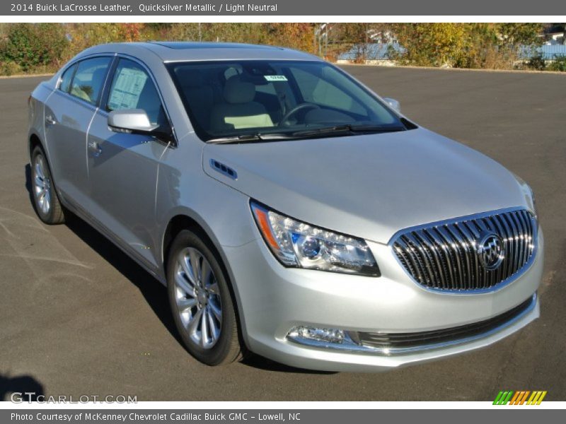 Quicksilver Metallic / Light Neutral 2014 Buick LaCrosse Leather