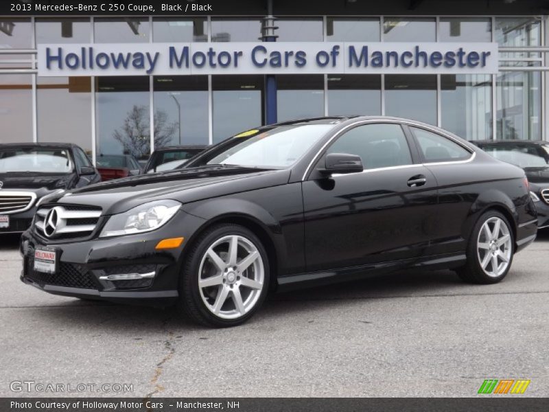 Black / Black 2013 Mercedes-Benz C 250 Coupe
