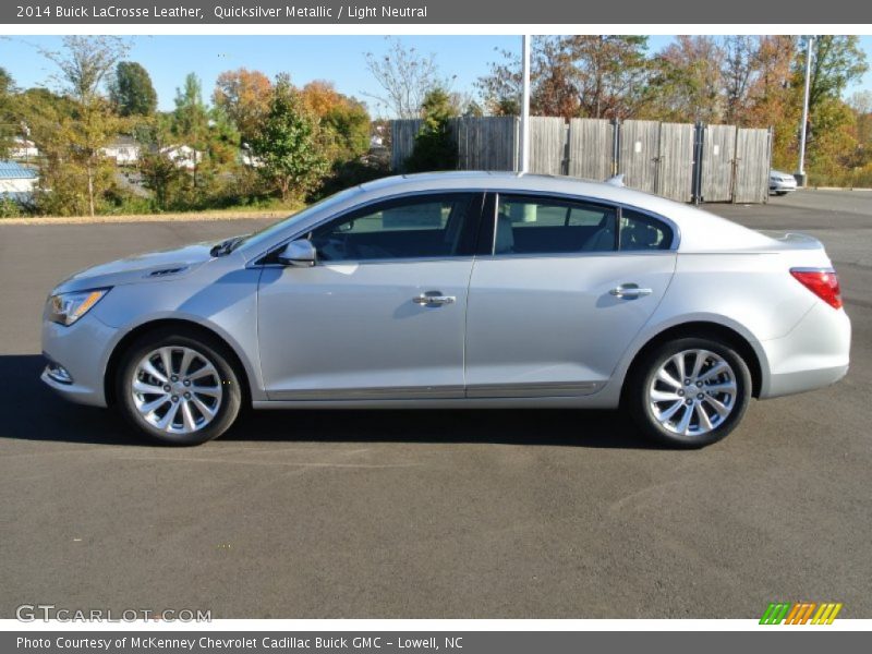 Quicksilver Metallic / Light Neutral 2014 Buick LaCrosse Leather