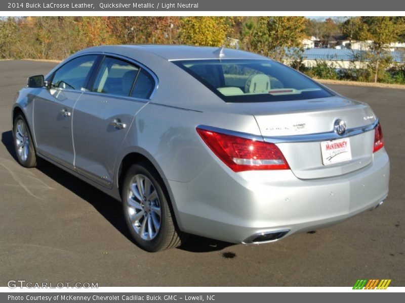 Quicksilver Metallic / Light Neutral 2014 Buick LaCrosse Leather