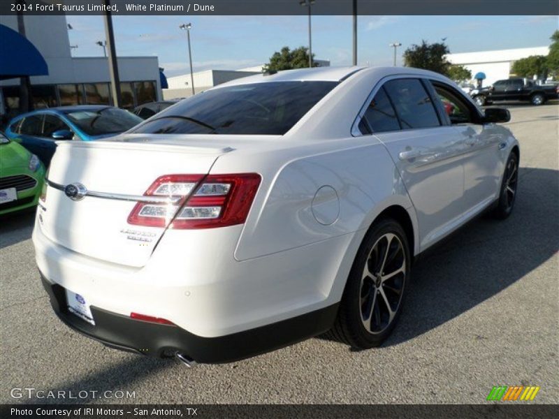 White Platinum / Dune 2014 Ford Taurus Limited
