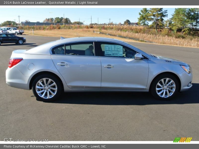 Quicksilver Metallic / Light Neutral 2014 Buick LaCrosse Leather