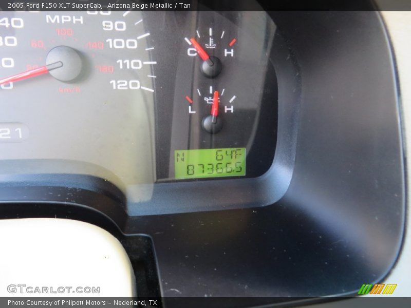 Arizona Beige Metallic / Tan 2005 Ford F150 XLT SuperCab