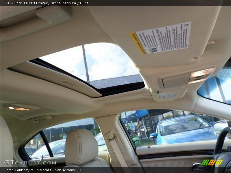 White Platinum / Dune 2014 Ford Taurus Limited