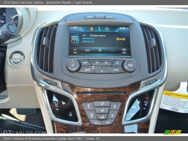 Quicksilver Metallic / Light Neutral 2014 Buick LaCrosse Leather