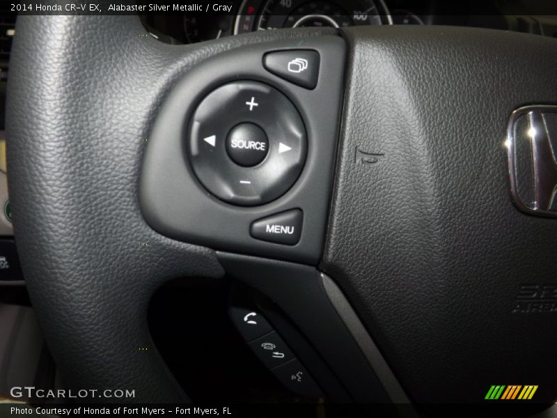 Alabaster Silver Metallic / Gray 2014 Honda CR-V EX
