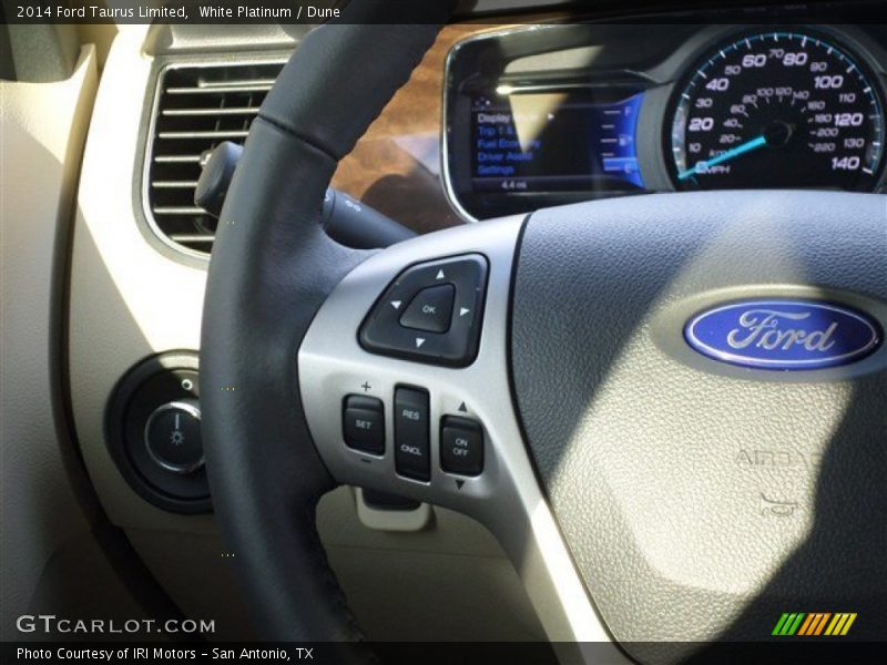 White Platinum / Dune 2014 Ford Taurus Limited