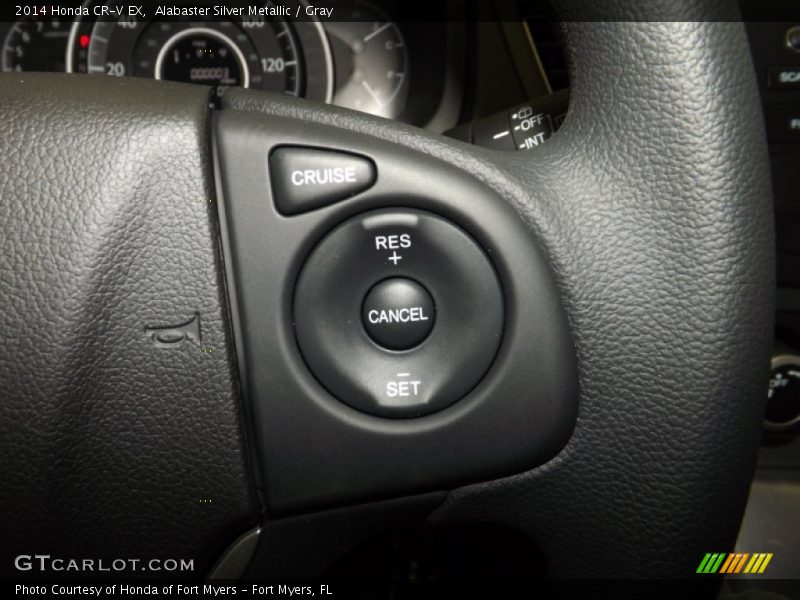 Alabaster Silver Metallic / Gray 2014 Honda CR-V EX