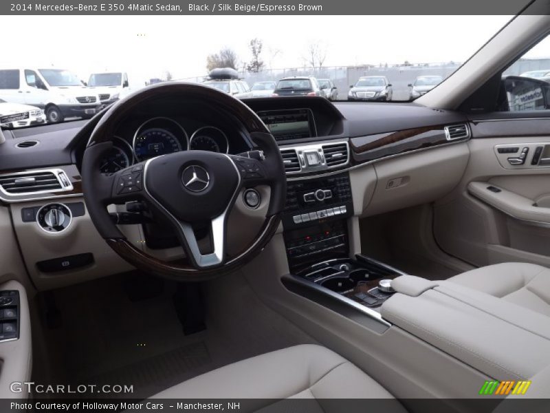 Black / Silk Beige/Espresso Brown 2014 Mercedes-Benz E 350 4Matic Sedan