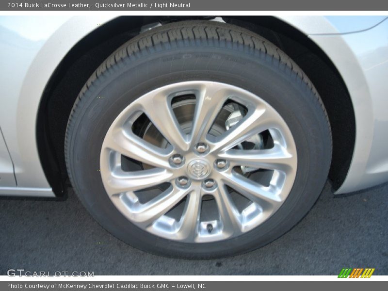 Quicksilver Metallic / Light Neutral 2014 Buick LaCrosse Leather