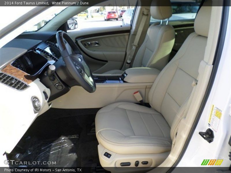 White Platinum / Dune 2014 Ford Taurus Limited