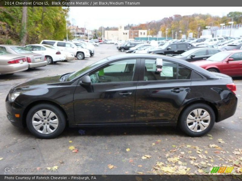 Black Granite Metallic / Jet Black/Medium Titanium 2014 Chevrolet Cruze LS