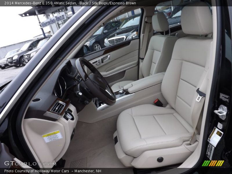 Black / Silk Beige/Espresso Brown 2014 Mercedes-Benz E 350 4Matic Sedan
