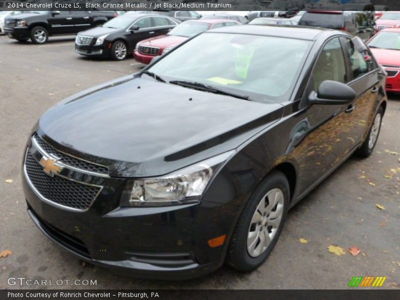 Black Granite Metallic / Jet Black/Medium Titanium 2014 Chevrolet Cruze LS