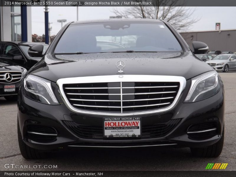 designo Mocha Black / Nut Brown/Black 2014 Mercedes-Benz S 550 Sedan Edition 1