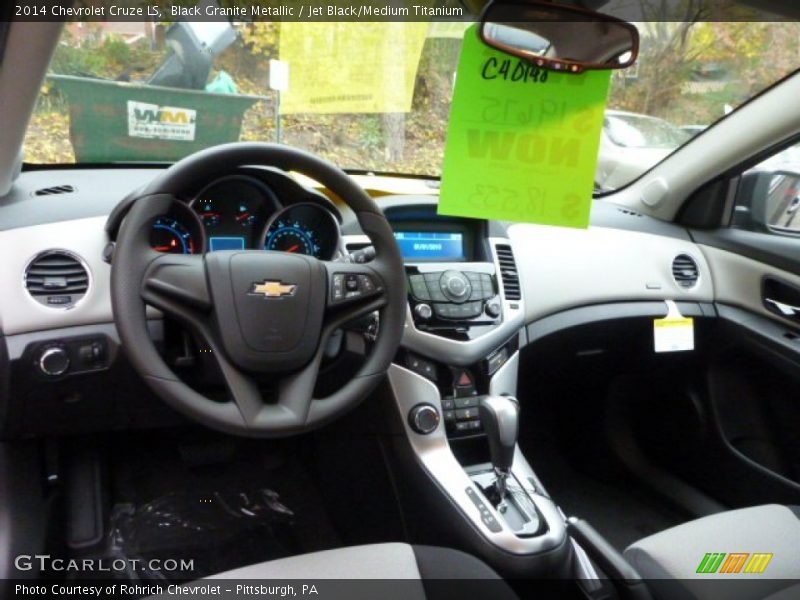 Black Granite Metallic / Jet Black/Medium Titanium 2014 Chevrolet Cruze LS