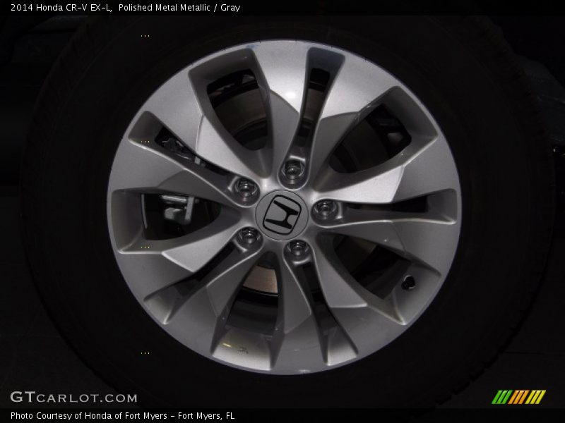 Polished Metal Metallic / Gray 2014 Honda CR-V EX-L