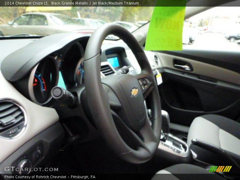 Black Granite Metallic / Jet Black/Medium Titanium 2014 Chevrolet Cruze LS