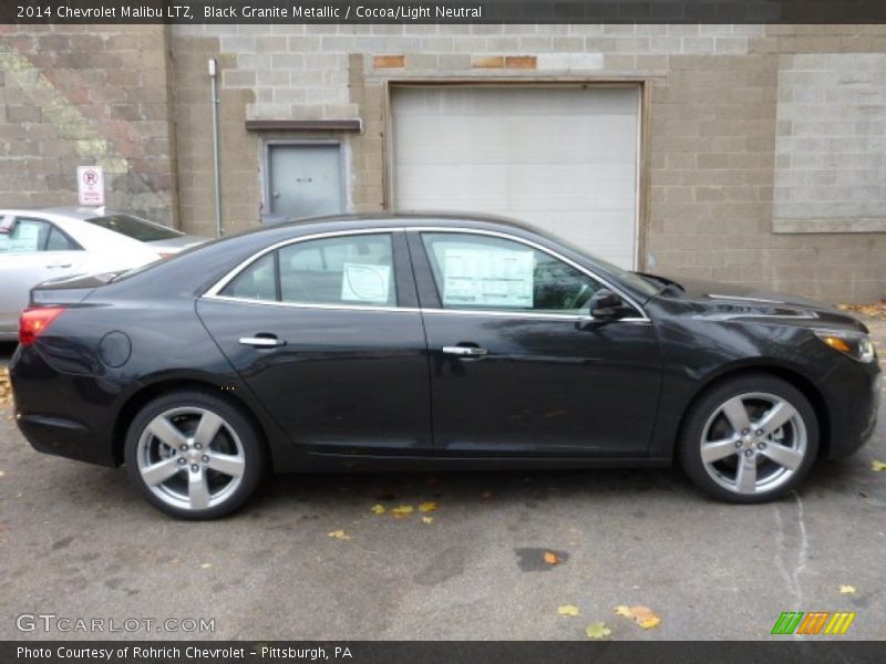Black Granite Metallic / Cocoa/Light Neutral 2014 Chevrolet Malibu LTZ