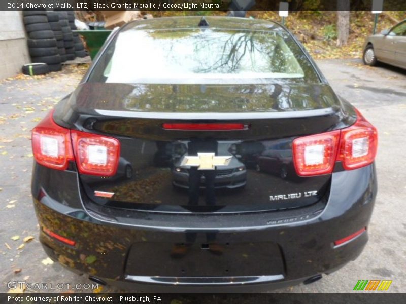 Black Granite Metallic / Cocoa/Light Neutral 2014 Chevrolet Malibu LTZ