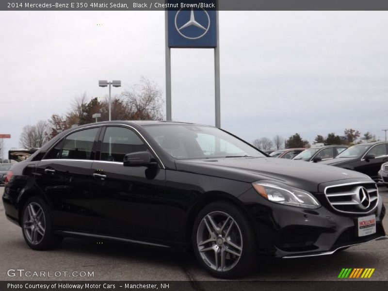 Black / Chestnut Brown/Black 2014 Mercedes-Benz E 350 4Matic Sedan