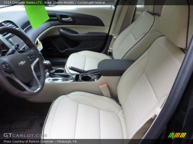 Black Granite Metallic / Cocoa/Light Neutral 2014 Chevrolet Malibu LTZ