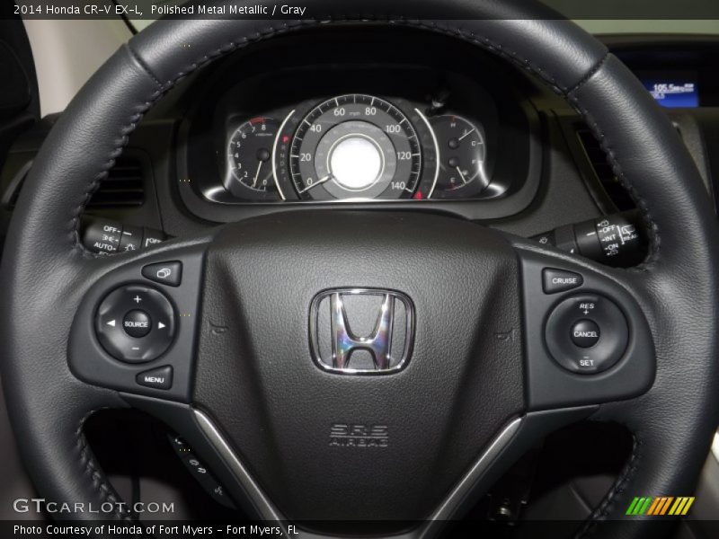 Polished Metal Metallic / Gray 2014 Honda CR-V EX-L