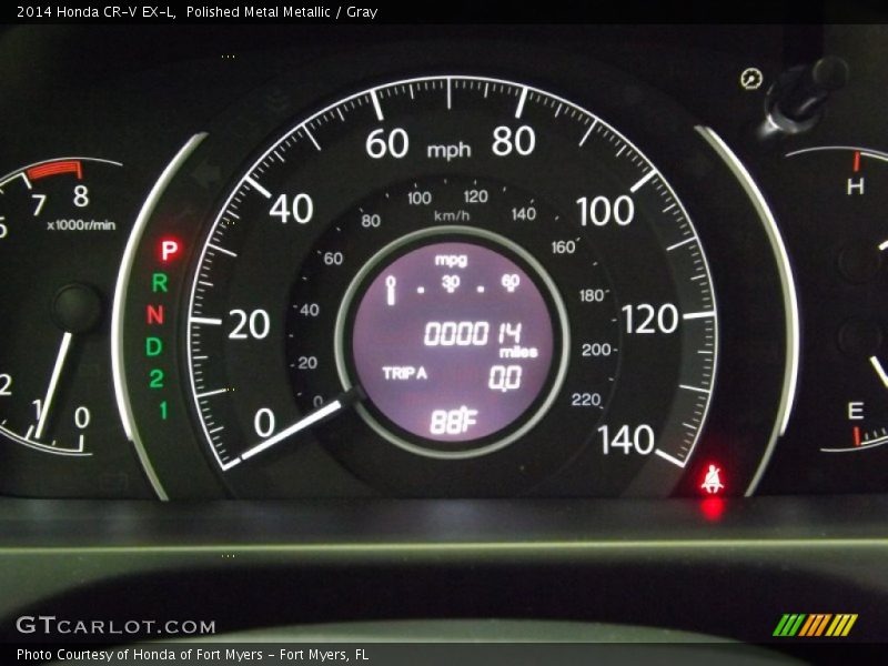 Polished Metal Metallic / Gray 2014 Honda CR-V EX-L
