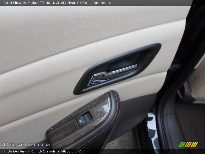 Black Granite Metallic / Cocoa/Light Neutral 2014 Chevrolet Malibu LTZ