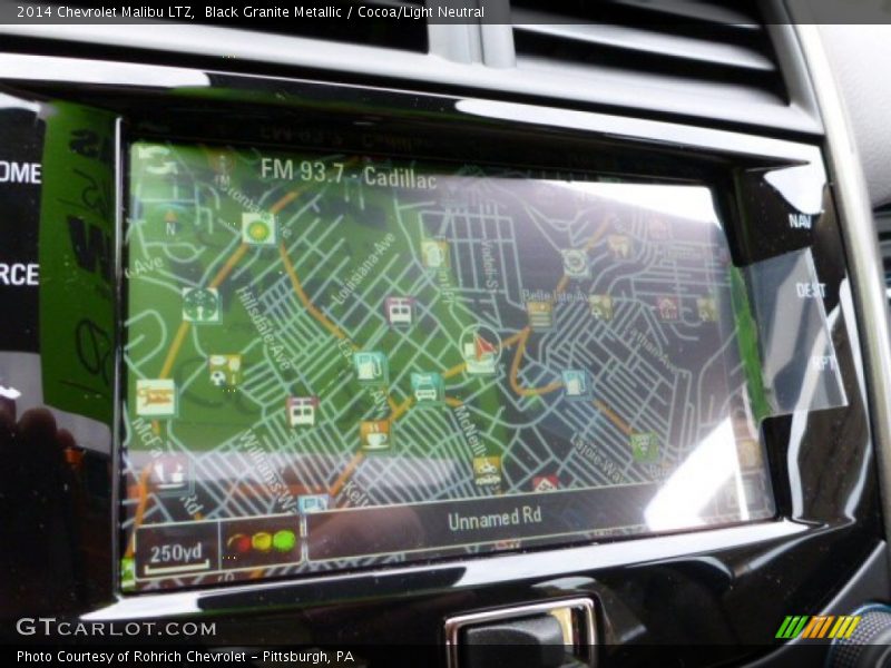 Black Granite Metallic / Cocoa/Light Neutral 2014 Chevrolet Malibu LTZ