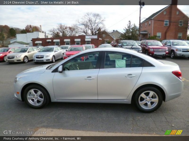 Silver Ice Metallic / Jet Black 2014 Chevrolet Cruze LT