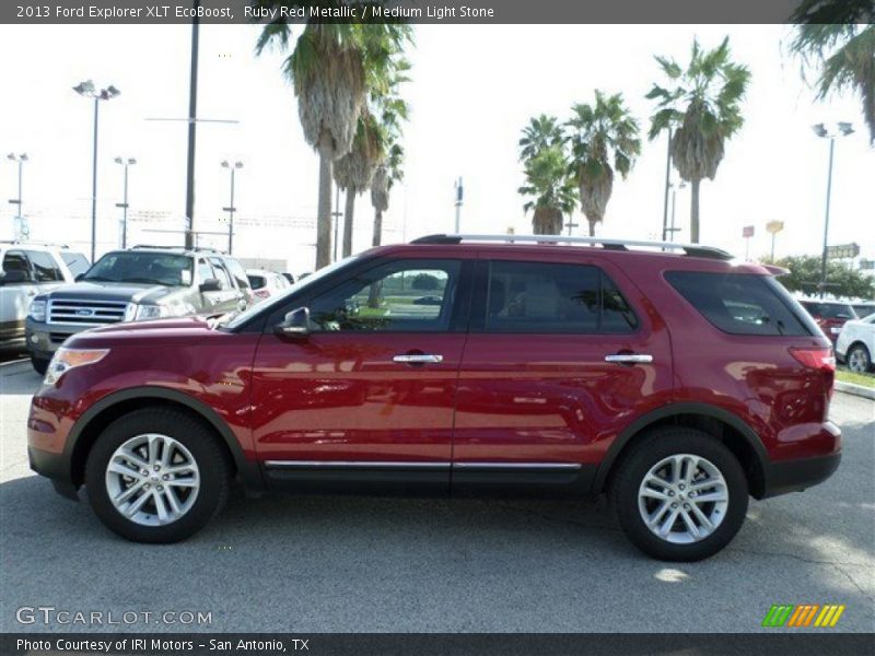 Ruby Red Metallic / Medium Light Stone 2013 Ford Explorer XLT EcoBoost