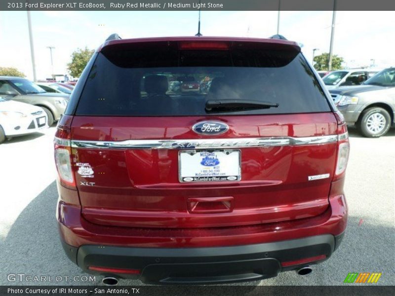 Ruby Red Metallic / Medium Light Stone 2013 Ford Explorer XLT EcoBoost