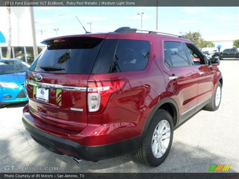Ruby Red Metallic / Medium Light Stone 2013 Ford Explorer XLT EcoBoost