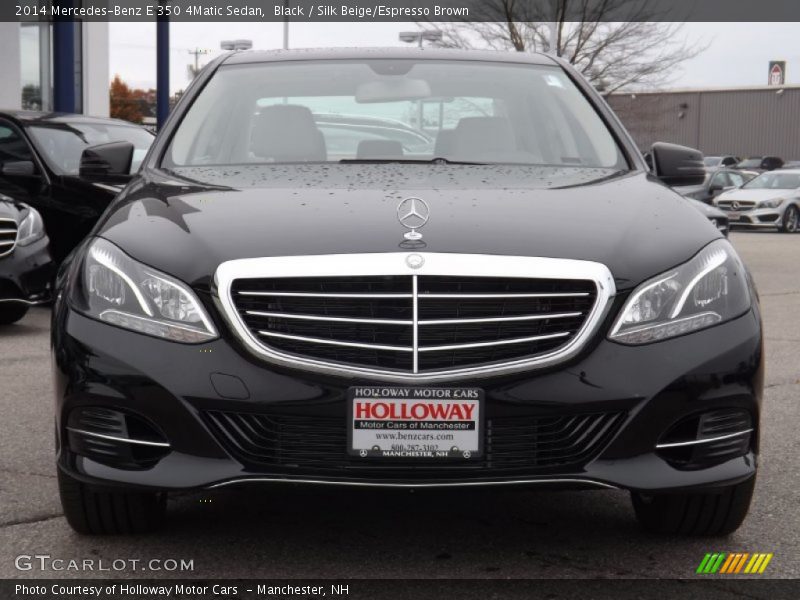 Black / Silk Beige/Espresso Brown 2014 Mercedes-Benz E 350 4Matic Sedan