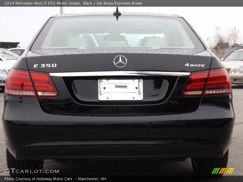 Black / Silk Beige/Espresso Brown 2014 Mercedes-Benz E 350 4Matic Sedan