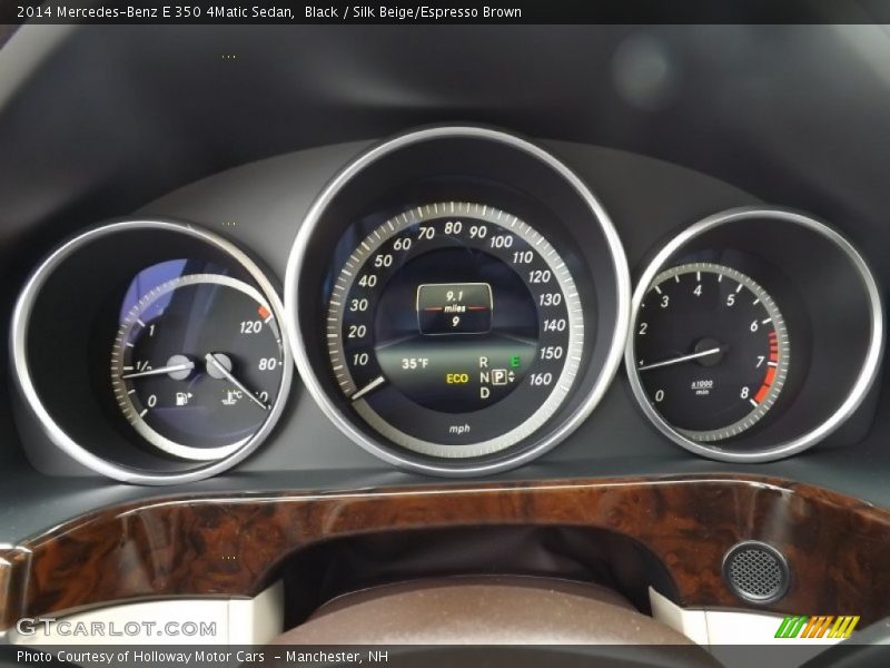 Black / Silk Beige/Espresso Brown 2014 Mercedes-Benz E 350 4Matic Sedan