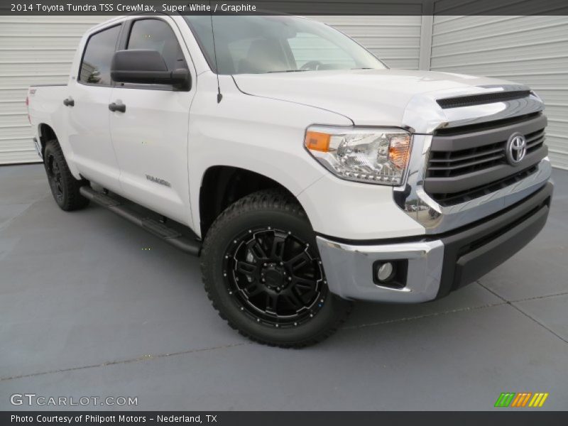 Super White / Graphite 2014 Toyota Tundra TSS CrewMax