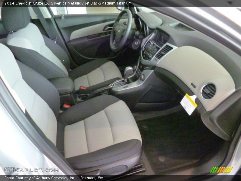Silver Ice Metallic / Jet Black/Medium Titanium 2014 Chevrolet Cruze LS