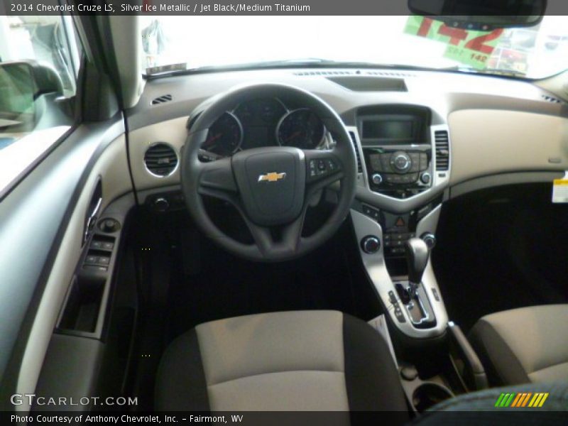 Silver Ice Metallic / Jet Black/Medium Titanium 2014 Chevrolet Cruze LS