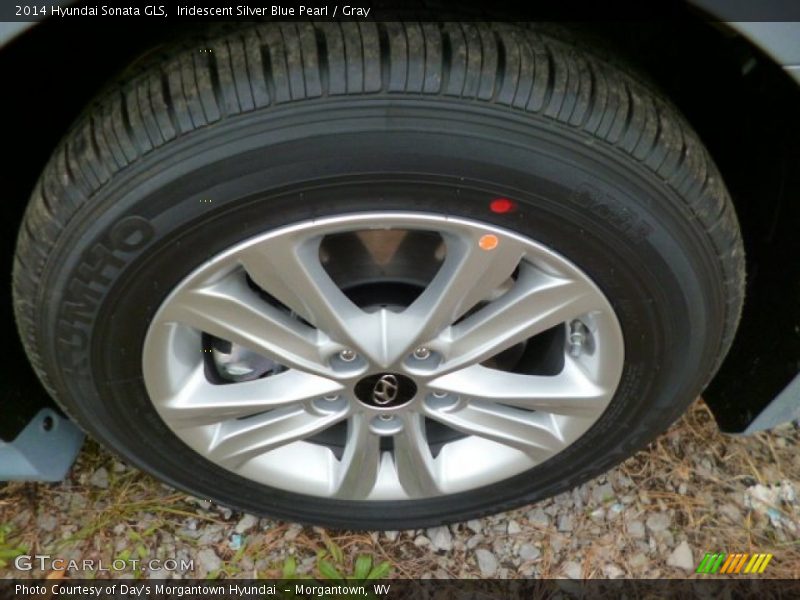 Iridescent Silver Blue Pearl / Gray 2014 Hyundai Sonata GLS