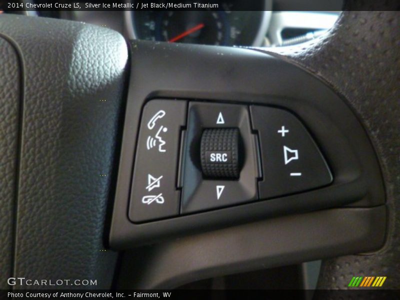 Silver Ice Metallic / Jet Black/Medium Titanium 2014 Chevrolet Cruze LS