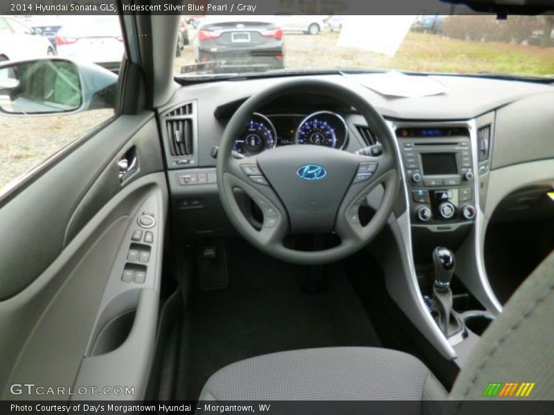 Iridescent Silver Blue Pearl / Gray 2014 Hyundai Sonata GLS