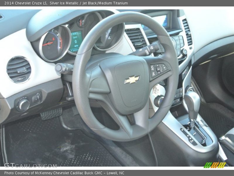 Silver Ice Metallic / Jet Black/Medium Titanium 2014 Chevrolet Cruze LS