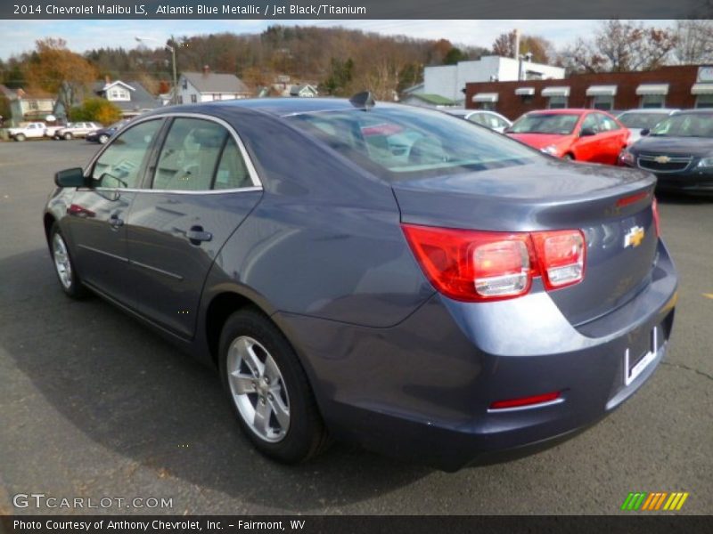 Atlantis Blue Metallic / Jet Black/Titanium 2014 Chevrolet Malibu LS