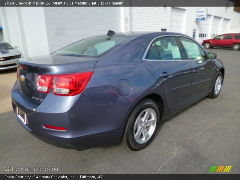 Atlantis Blue Metallic / Jet Black/Titanium 2014 Chevrolet Malibu LS