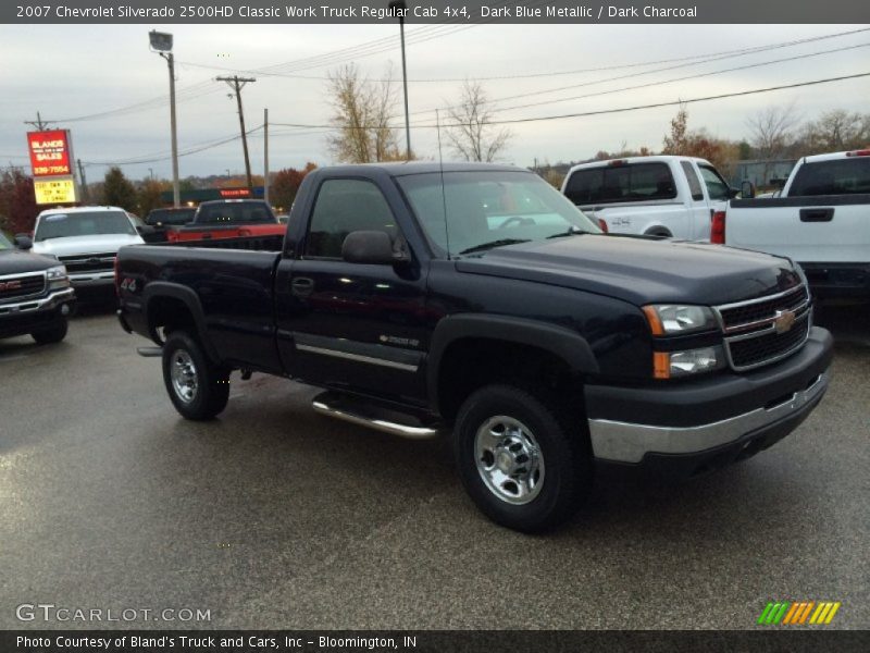 Dark Blue Metallic / Dark Charcoal 2007 Chevrolet Silverado 2500HD Classic Work Truck Regular Cab 4x4